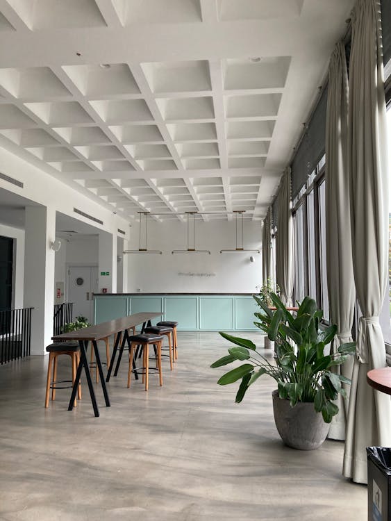 Modern coworking space interior